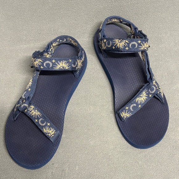 Teva Shoes - Teva Original Universal Sandals Womens 9 Navy Blue Celestial Sun Moon